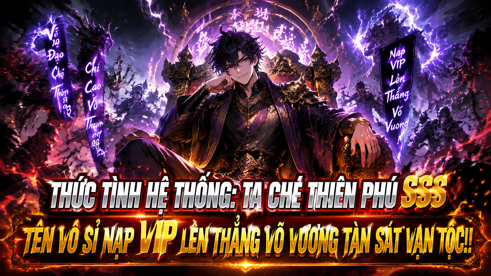 Thức Tỉnh Hệ Thống: Ta Chê Thiên Phú SSS, Tên Vô Sỉ Nạp VIP Lên Thẳng Võ Vương Tàn Sát Vạn Tộc!