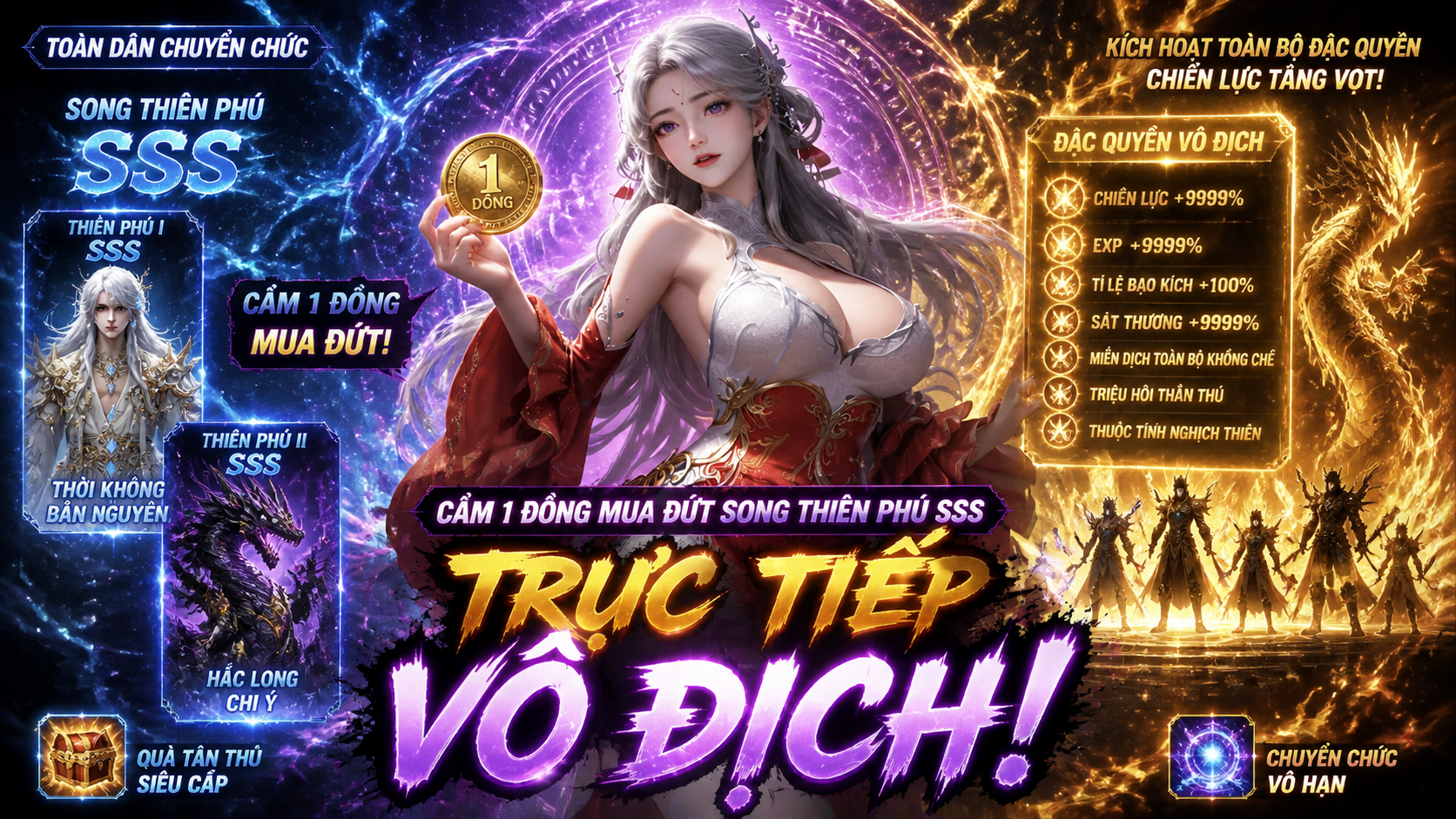 [TRỌN BỘ 1-432] Toàn Dân Chuyển Chức: Cầm 1 Đồng Mua Đứt Song Thiên Phú SSS, Trực Tiếp Vô Địch!
