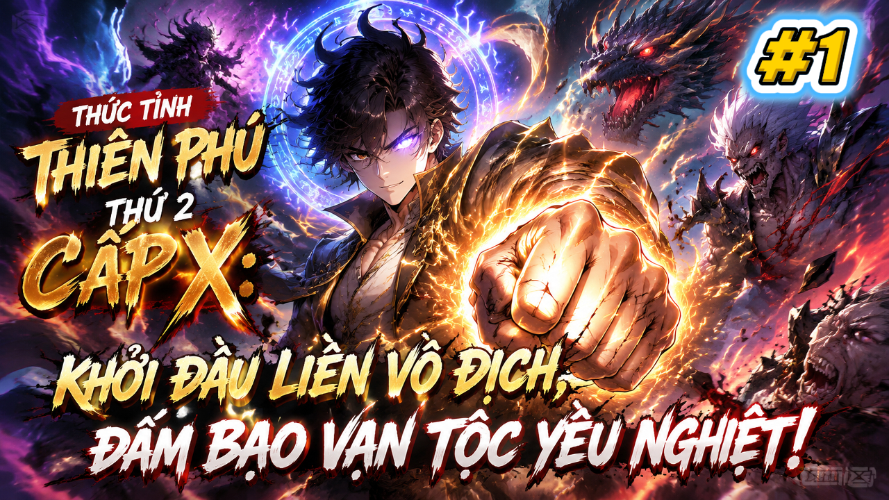 [TRỌN BỘ 1-599] Thức Tỉnh Thiên Phú Thứ 2 CẤP X: Khởi Đầu Liền Vô Địch, Đấm Bạo Vạn Tộc Yêu Nghiệt!